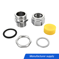 Prensaestopas metálico personalizado con rosca M, PG, G, NPT, de acero inoxidable SS304 SS316, a prueba de explosiones, con sellado de silicona, tabla de tamaños