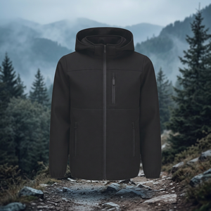 Veste matelassée unisexe Honway à col mandarin, fine, légère, coupe-vent, respirante, en PU, rembourrage en polyester, pour l'hiver, formelle - Product Image 3