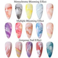 Gel transparent effet blooming 15 ml, longue tenue, vernis à ongles UV, effet soak-off