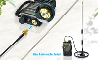 Antena de ventosa con base magnética para walkie-talkie y radio móvil, 8dBi VHF UHF, conector SMA hembra, accesorios de antena