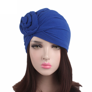 Nouveau turban africain BOHO, 13 couleurs, rose vif, chapeau à nœuds, chapeau indien pour femmes, accessoires de cheveux doux et confortables - Product Image 4