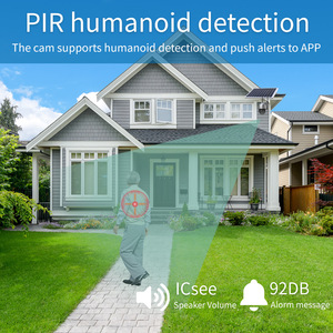 Outdoor Solar Surveillance <b>Camera</b> 2304x1296 Resolution Night Vision 50m Waterproof 4G Remote Voice Intercom Home <b>Security</b> - Product Image 2