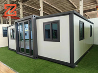 Casas Contenedor Prefabricadas Expandibles de Diseño Importado, Villa Prefabricada de 3 Dormitorios de China
