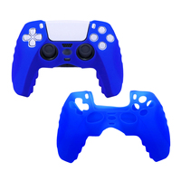 Coque de protection en silicone souple antidérapante avec texture texturée, disponible en plusieurs couleurs, pour manette PS5 DualSense, avec une meilleure adhérence.