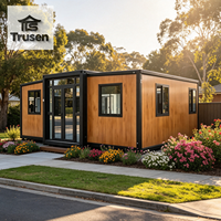 Maison conteneur préfabriquée prête à l'emploi de haute qualité en acier, portable, 2 chambres, facilement déplaçable, 20 pieds, avec salle de bain complète et toilettes