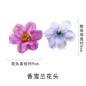 Fleurs artificielles de freesia, tête de fleur en soie de 9 cm de diamètre, pour décoration de mariage, accessoires de photographie, accessoires pour cheveux - Product Image 4