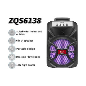 Zqs6138 Loud Pin Di Động Powered Loa Mạnh Mẽ Có Thể Sạc Lại Loa Không Dây <span class=keywords><strong>Bluetooth</strong></span> Loa Stereo Với <span class=keywords><strong>USB</strong></span> - Product Image 2