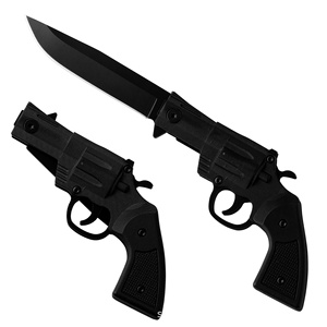 Nouveau <span class=keywords><strong>couteau</strong></span> pliant de survie de type revolver pour l'extérieur, avec lame en aluminium 3Cr13+, outil de camping, emballage en boîte - Product Image 1