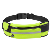 Fournisseur chinois Sac de taille de sport Sac banane en nylon imperméable avec fermeture à glissière pour la course à pied et les bouteilles d'eau Ceinture