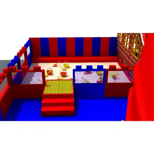 2024 Free Design 160 Sqm 3 Levels City Themed Children Indoor Soft Playground With Inflatable Gun Shooting Game