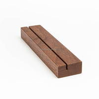 Porte-cartes de menu de petite table Place en bois et porte-cartes postales avec support en acrylique Gravure élégante pour décorations de fête