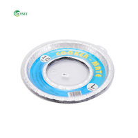 Doublures de bavoir jetables, 100 pièces, papier d'aluminium, rondes pour brûleur à gaz, vente en gros