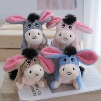 Porte-clés en peluche âne en gros, jouet mignon en peluche, porte-clés, cadeaux pour enfants, pendentif en peluche, porte-clés en peluche âne