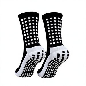 Zwow Blue Crew <b>Socks</b> with White Stripes Spandex/Nylon Material Breathable Thigh High Cycling <b>Socks</b> for Adults Autumn Season - Product Image 6