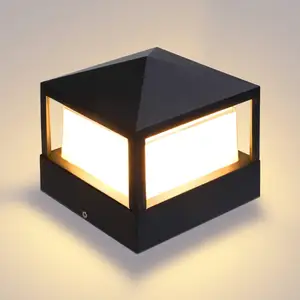 Lámpara LED de poste para exteriores, luz impermeable para Patio, jardín, Patio, decoración