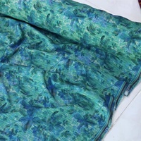 Tissu imprimé Viscose Tissu imprimé Rayonne Viscose Satin Tissu 60S Réactif Teint Numérique pour Vêtement