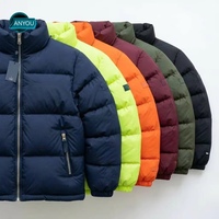 Veste d'hiver technique matelassée en duvet, coupe et couture sur mesure, imperméable, en tissu Ripstop, brodée, à haute capacité de rembourrage, conçue par le fabricant
