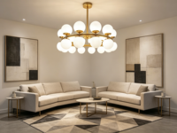 Lustre LED sur mesure haut de gamme, cadre en laiton, abat-jour en verre opale, grand lustre pour escalier, hall d'entrée