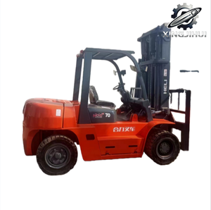 Chariot élévateur HELI CPCD70 7 tonnes, chariot élévateur d'occasion, Chine, 7 tonnes, moteur ISUZU C240, machine d'occasion, d'occasion, à essence, 7000 kg - Product Image 1