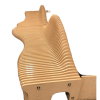 Fabricant de table à manger paramétrique en bois massif pour villas