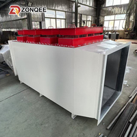 Souffleur industriel en acier inoxydable 20 kW, chauffage électrique pour conduit d'air, pour salle de peinture et séchage, avec composants essentiels incluant moteur et PLC