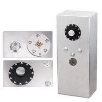 Réservoir de carburant universel en aluminium rectangulaire de 60 L, avec capteur intégré de 0 à 90 ohms, bouchon à dégagement rapide, raccords AN8