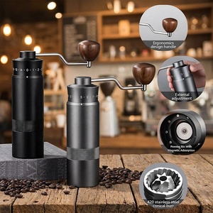 เครื่องบดกาแฟแบบแมนนวลระดับพรีเมียม ดีไซน์แม่เหล็กดูด ปรับได้ด้วยระบบ CNC ใบมีดทรงกรวย เครื่องบดมือสำหรับกาแฟชนิดพิเศษ ตัวเครื่องทำจากโลหะ - Product Image 2