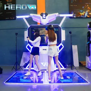 HEROVR 2 oyuncu 9D VR savaş çekim oyunu simülasyonu etkileşimli zemin oyun makinesi