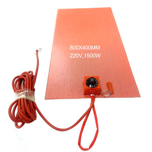 800x400mm 220V 1500W Eco-Friendly Flexible Silicone Heater Temp Controller IP65 Waterproof 80C Max Temp for Restaurant Use - Product Image 1
