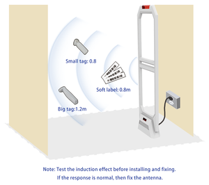 Système antivol EAS en gros pour usine, haute sensibilité, détection de sécurité, étiquette code-barres, système EAS AM pour centre commercial - Product Image 2