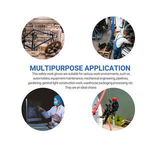 SAFETYWARE FNP02 Gants de sécurité flexibles pour champs pétrolifères avec revêtement en nitrile pour écran tactile et antidérapant résistant aux coupures et aux chocs Noir - Product Image 6