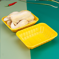 Plateau alimentaire jetable en plastique PP Plateau cornue en plastique cornue alimentaire Plateau végétal pour l'emballage de poulet