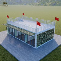 DYCE1 Casa Prefabricada de Acero de Dos Pisos de Instalación Rápida, Casa Pequeña Plegable de Lujo para Uso en Exteriores, para Hogar o Tienda