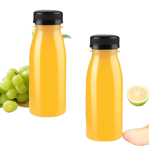 Étiquettes autocollantes Bouteille de jus fantaisie personnalisée 330ml 500ml Bouteille de boisson PET ECO transparente jetable Bouteille de soda à bouchon vissé PP - Product Image 3