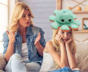 Peluche di Polpo con Doppia Espressione - Morbido <span class=keywords><strong>Animale</strong></span> di Peluche Reversibile per Regali e Gioco - Product Image 5