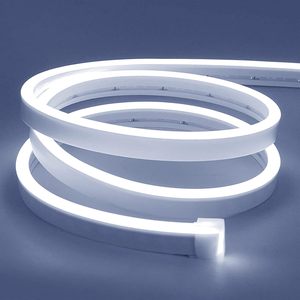 Tira de Extrusión de Silicona LED Premium Integrada, 12V/24V, IP67, Impermeable, Flexible, Tipo Neón, para Iluminación de Paisajes Exteriores - Product Image 1