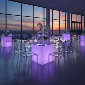 Nueva Llegada: Muebles LED Modernos <span class=keywords><strong>para</strong></span> Cafeterías, Mesas y Sillas <span class=keywords><strong>de</strong></span> Lujo Iluminadas <span class=keywords><strong>para</strong></span> Restaurantes, Sofás y Asientos <span class=keywords><strong>para</strong></span> Exteriores - Product Image 6
