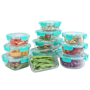 Hochwertiger Rechteckiger Ofenfester Glas-Lebensmittelbehälter aus Borosilikatglas Auslaufsicher BPA-Frei Bento-Lunchbox Mahlzeitenbehälter - Product Image 3