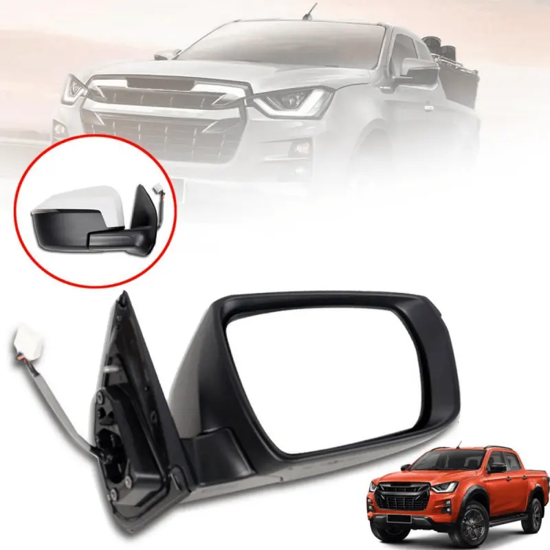 Door Review Mirrors Fits For Isuzu D-max 2019-2020 Ute Pickup RH Side View Mirror 7 Electric Wires