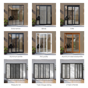 WANJIA Nhôm Đôi Tempered Glass Cử<span class=keywords><strong>a</strong></span> Trượt Chất Lượng Cao Năng Lượng Hiệu Quả Cử<span class=keywords><strong>a</strong></span> Trượt - Product Image 6