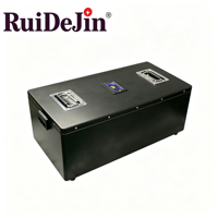 Batterie lithium-ion à sortie stable avec communication CAN et chargeur pour véhicule à guidage automatique (AGV)