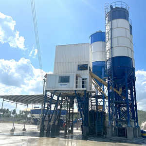 Usine de bétonnage à double dosage pour béton humide en Chine avec moteur principal et composants PLC – Prix de vente pour centrale à béton - Product Image 1