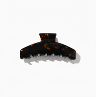 Pince à cheveux requin mignonne en acétate faite à la main, élégante et fluide, accessoire de coiffure pour queues de cheval hautes