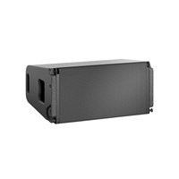 Enceinte Line Array passive professionnelle en bois à double haut-parleur de 10 pouces avec une puissance de sortie de 800W/1000W pour une utilisation en extérieur et sur scène