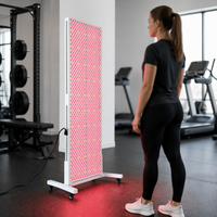 Panneau de luminothérapie rouge, thérapie photonique, appareil de luminothérapie LED infrarouge 8 canaux pour les soins de la peau et la beauté, panneau de lumière rouge