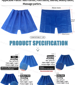 Shorts <span class=keywords><strong>de</strong></span> massage jetables non tissés pour hommes, pour Suna SPA et soins <span class=keywords><strong>de</strong></span> beauté - Product Image 6