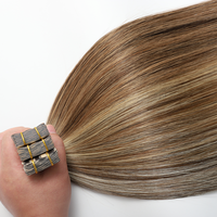 Extensions de cheveux Remy de luxe 100% alignées sur les cuticules, à bandes adhésives, cheveux vietnamiens, double trame, double tirage, lisses et soyeux