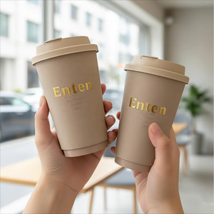 Customize Logo Disposable Coffee <strong>Paper</strong> <strong>Cup</strong> Biodegradable Double Wall <strong>Paper</strong> <strong>Cup</strong> for Hot Drinks With Lid - Product Image 3