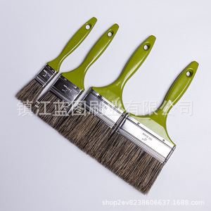 Pinceau à peinture en poils de porc, vert militaire, 12 mm, pour peinture murale, usage professionnel - Product Image 3