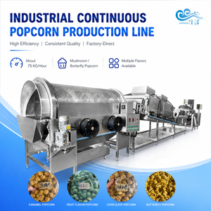 Máquina Industrial para Hacer Palomitas de Maíz de 100L/200L, Línea Automática para Palomitas Dulces de Caramelo y Saladas para Fábricas de Palomitas - Product Image 1